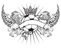 Gryphon soccer coat of arms crest 4