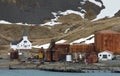 Grytviken, abandoned whaling station, on South Georgia Royalty Free Stock Photo