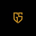 GS letter logo vector icon illustration Royalty Free Stock Photo