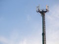 gsm antenna on blue sky Royalty Free Stock Photo