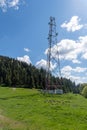 Alpine GSM antenna Royalty Free Stock Photo