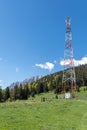 Alpine GSM antenna Royalty Free Stock Photo