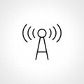 gsm outline icon. Base transceiver station icon