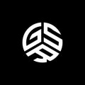 GSR letter logo design on white background. GSR creative initials letter logo concept. GSR letter design