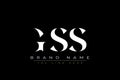 GSS abstract letter logo design Royalty Free Stock Photo