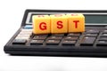 Gst calculations Royalty Free Stock Photo