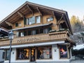 Gstaad , village in the German-speaking section of the Canton of Bern in southwestern Switzerla Royalty Free Stock Photo