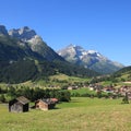 Village Gsteig Bei Gstaad in summer