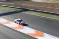 GT3 category competition cars running on the Ricardo Tormo circuit in Cheste, Valencia, Spain