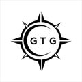 GTG abstract technology circle setting logo design on white background. GTG creative initials letter logo Royalty Free Stock Photo
