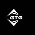 GTG abstract technology logo design on Black background. GTG creative initials letter logo concept Royalty Free Stock Photo