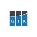 GTK letter logo design on WHITE background. GTK creative initials letter logo concept. GTK letter design.GTK letter logo design on Royalty Free Stock Photo