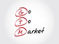 GTM - Go To Market, acronym Royalty Free Stock Photo