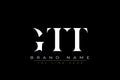 GTT abstract letter logo design Royalty Free Stock Photo