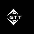 GTT abstract technology logo design on Black background. GTT creative initials letter logo concept Royalty Free Stock Photo