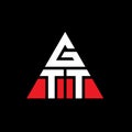 GTT triangle letter logo design with triangle shape. GTT triangle logo design monogram. GTT triangle vector logo template with red Royalty Free Stock Photo