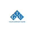 GTU letter logo design on white background. GTU creative initials letter logo concept. GTU letter design Royalty Free Stock Photo