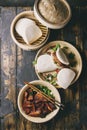 Gua bao buns with pork Royalty Free Stock Photo