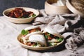 Gua bao buns with pork Royalty Free Stock Photo