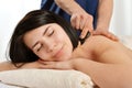 Gua sha acupuncture treatment