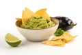 Guacamole nachos snack. Generate Ai