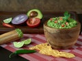 Guacamole width pop corn mexican food width avocado