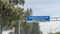 Guadalajara, Jalisco / Mexico. January 14th. 2020. Metallic sign at the entrance to the city