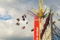 Guadalajara Jalisco, Mexico - October 22, 2023: people at the extreme games of the city fair in Guadalajara Mexico