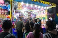 Guadalajara Jalisco, Mexico - October 22, 2023: People at fair games during \