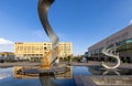 Guadalajara Plaza Tapatia and famous Quetzalcoatl sculpture and fountain in historic city center