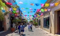 Guadalajara, Tlaquepaque scenic colorful streets during a peak tourist season
