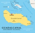 Guadalcanal, principal and largest island of the Solomon Islands