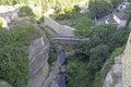 Guadalevin river as it passes through the Ronda, Malaga, Andalusia, Spain