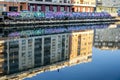 Guadalmedina river in Malaga spain next to the soho with colorful graffitis all way long
