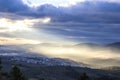 Guadalupe town at sunrise, Spain