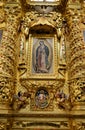 Guadalupe Virgin inside the Church of Santo Domingo, Oaxaca Royalty Free Stock Photo