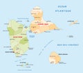 Guadeloupe administrative map