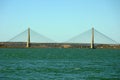 Guadiana Bridge, SPAIN & PORTUGAL. Royalty Free Stock Photo