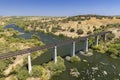 Guadiana Railway Bridge near Beja, Moura Branch, National Route 260, Alentejo, Portugal