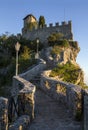 Guaita, the First Tower of San Marino.Monte Titano.