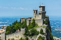 Guaita Tower above the Republic of San Marino