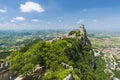 Guaita Tower above the Republic of San Marino