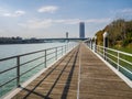 Gualdalquivir river and Pelli tower in the background