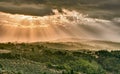 Gualdo Cattaneo, Perugia, Umbria, Italy: landscape at morning Royalty Free Stock Photo