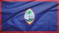 Guam flag with fabric texture