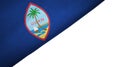 Guam flag left side with blank copy space