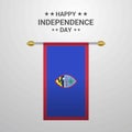 Guam Independence day hanging flag background