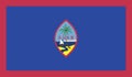 Guam National Country Flag Official Sign Symbol Illustration