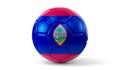 Guam - national flag on soccer ball