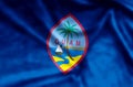 Guam colorful waving and closeup flag illustration